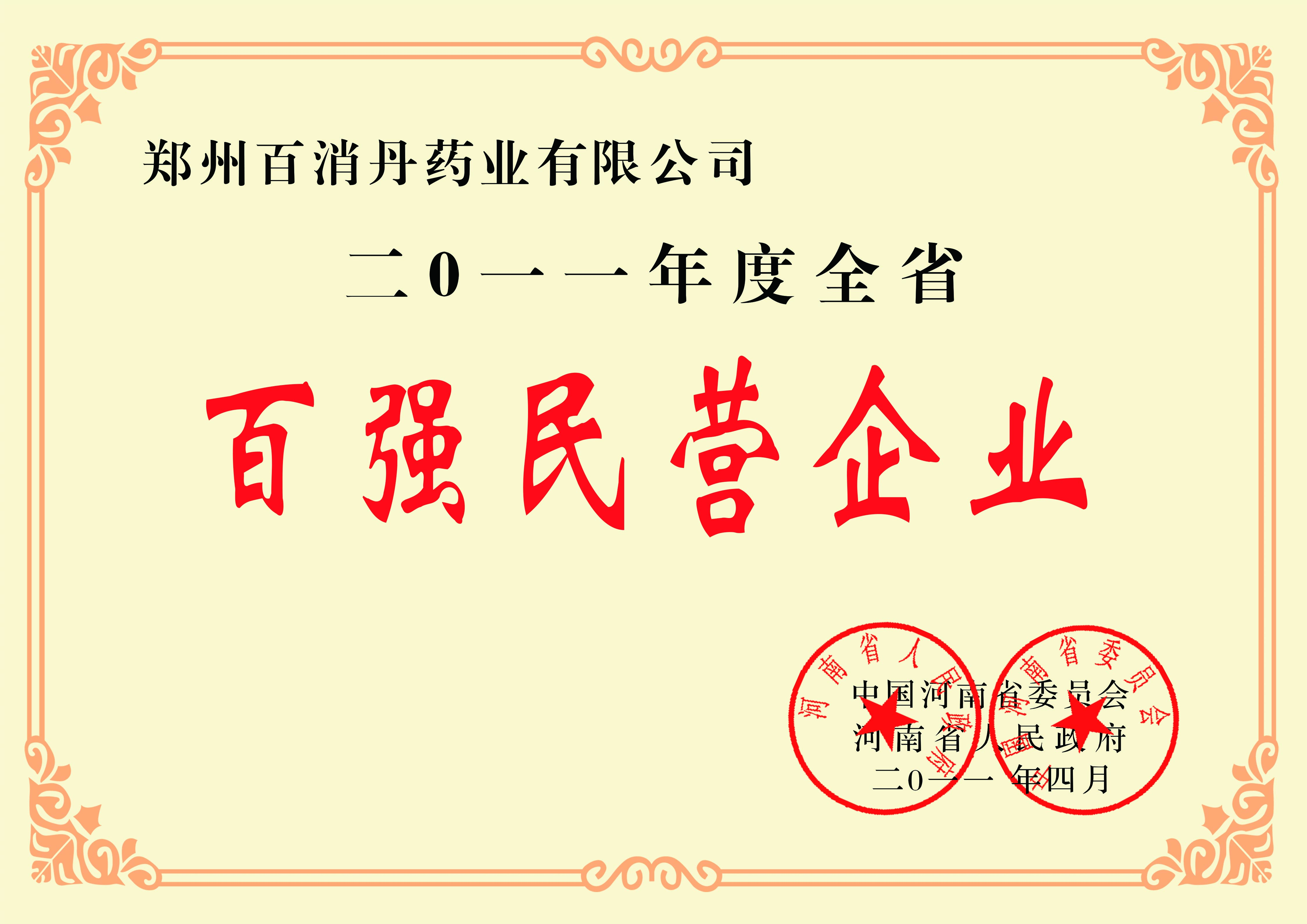 2011百强民营企业